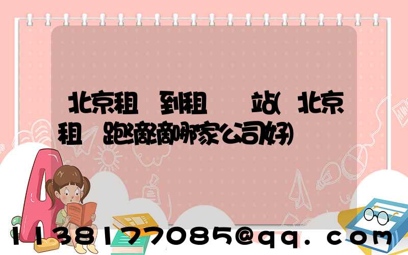 北京租車到租車網站(北京租車跑滴滴哪家公司好)