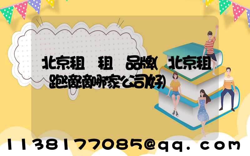 北京租車租車品牌(北京租車跑滴滴哪家公司好)