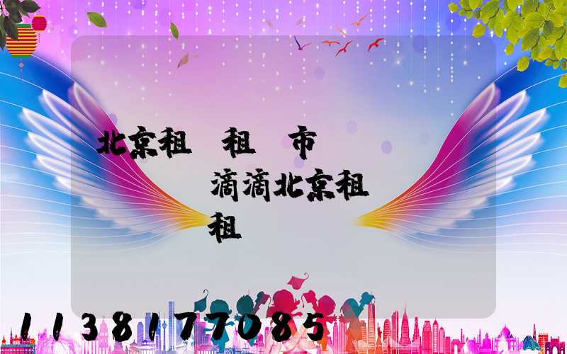 北京租車租車市場(chǎng)(滴滴北京租車網(wǎng)租車)