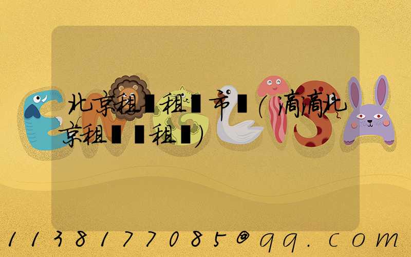 北京租車租車市場(滴滴北京租車網租車)