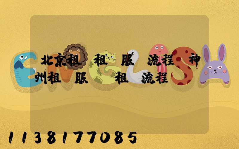 北京租車租車服務流程(神州租車服務點租車流程)