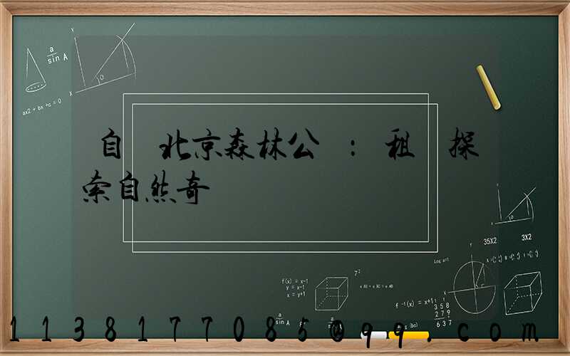 自駕北京森林公園：租車探索自然奇觀